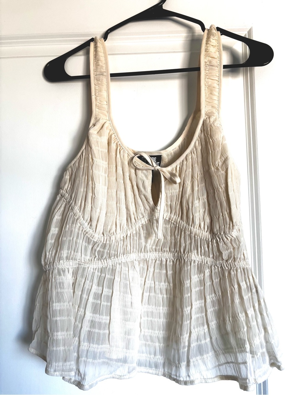Cream Boho Top